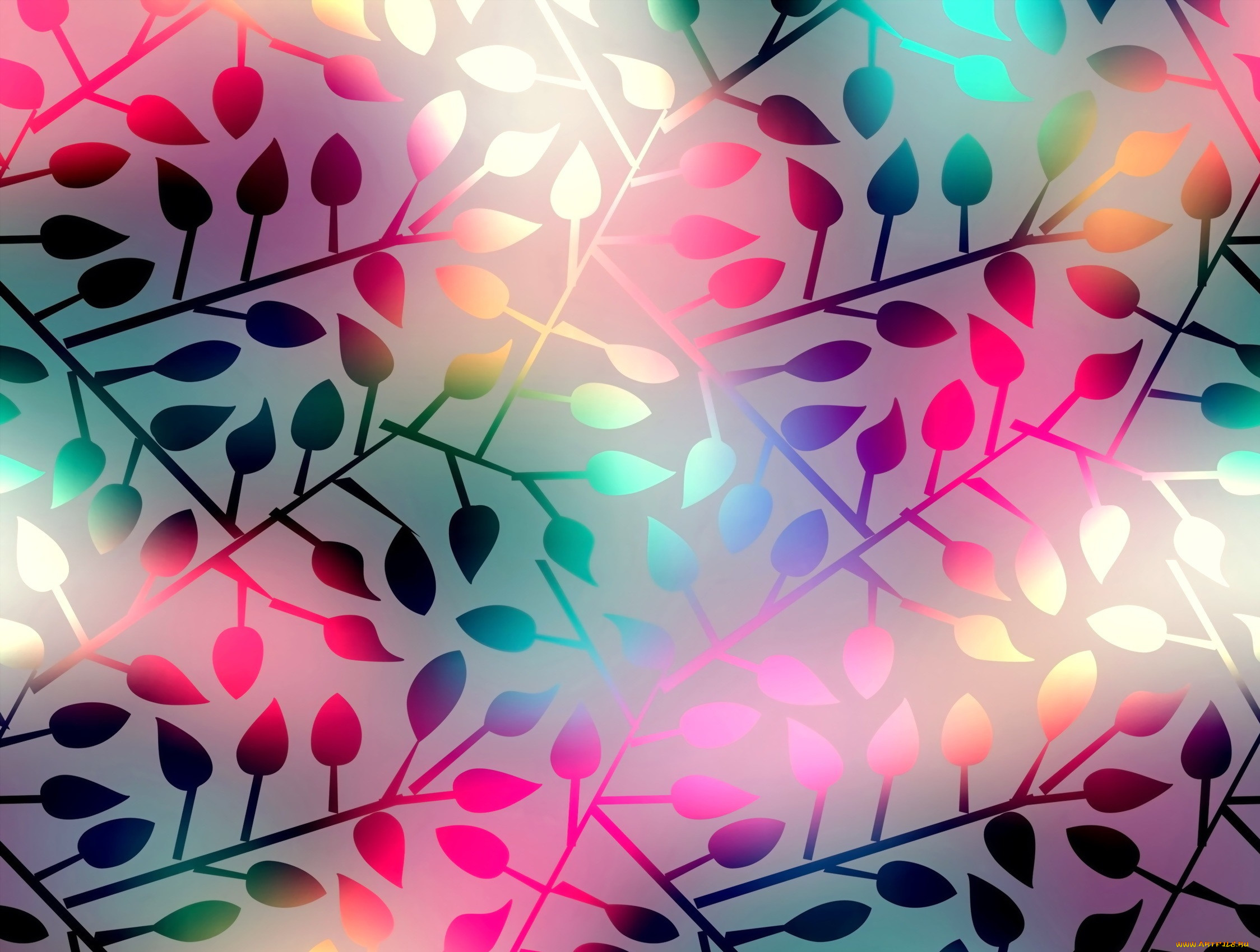  , , background, shining, , , leaves, abstract, colorful